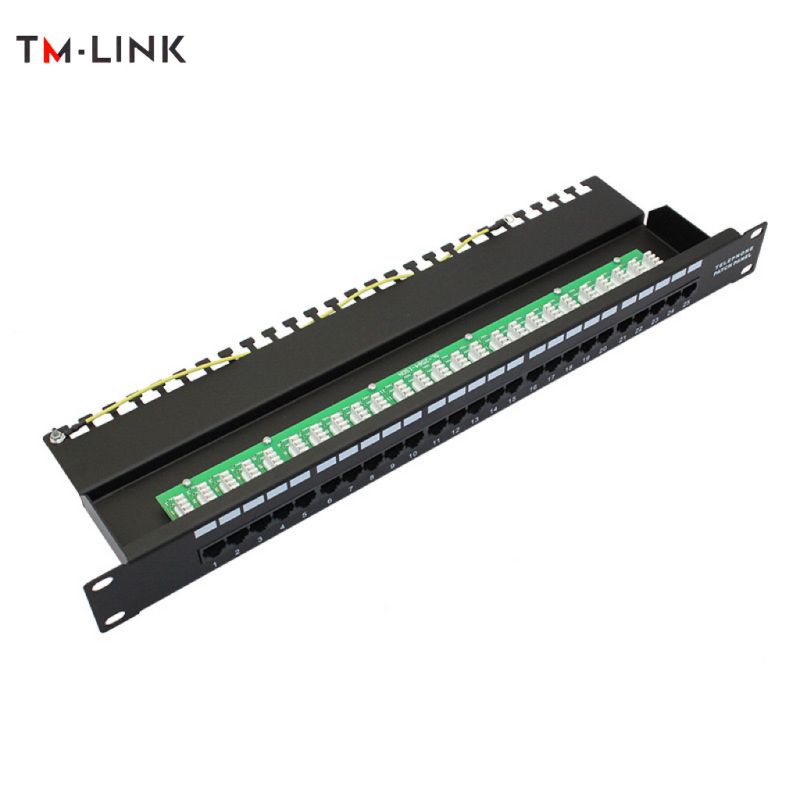 19'' Cat.3 25-port telephone patch panel