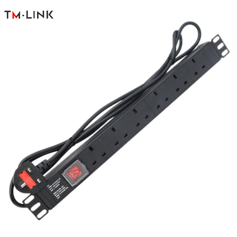 UK 1 U 5 sockets 13A with switch
