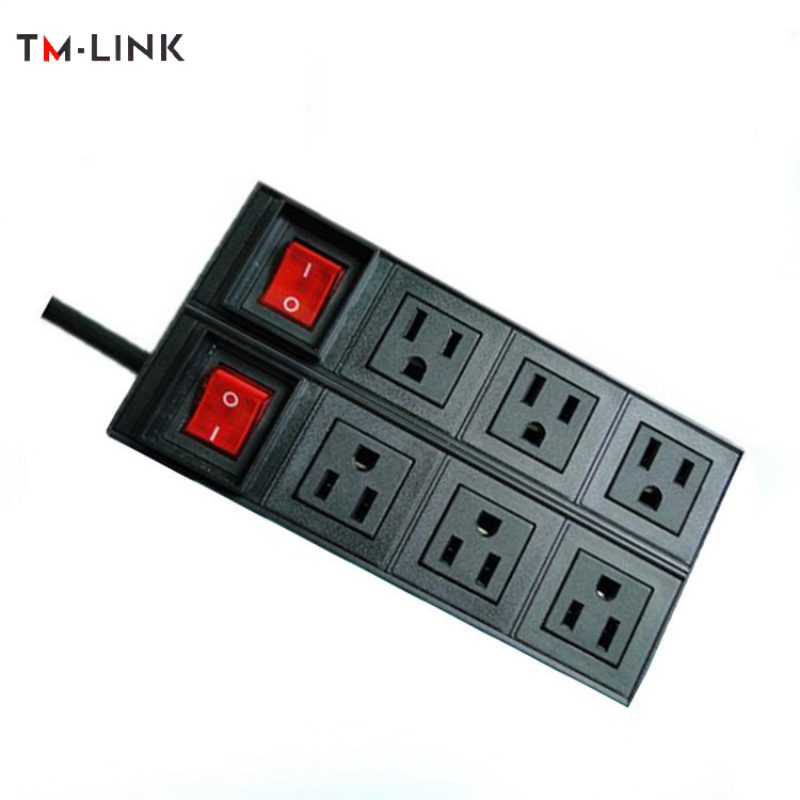 USA Type 2U 19-Inch 6 Sockets 15A With Switch PDU